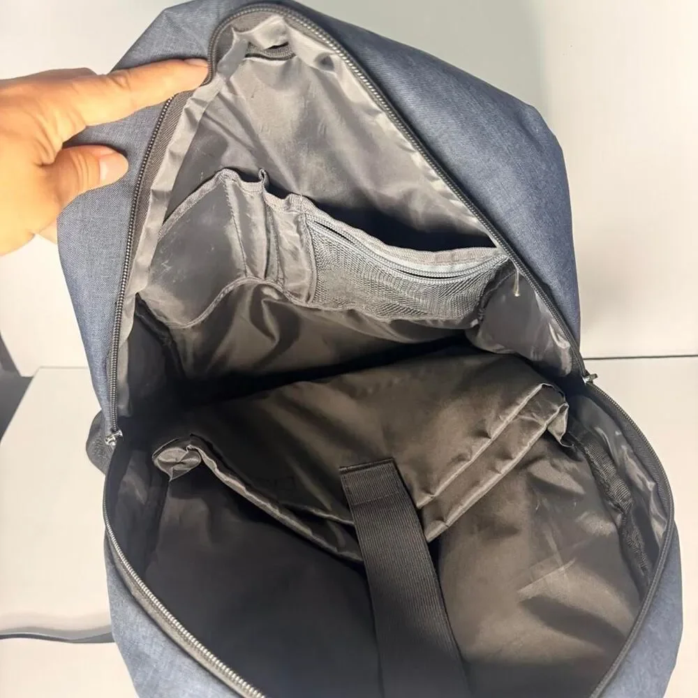 Unbranded Men's Grey and Navy Bag